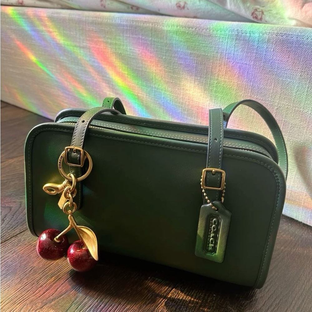 Coach Green Crossbody Bag with Gold Hardware - Picture 1 of 2